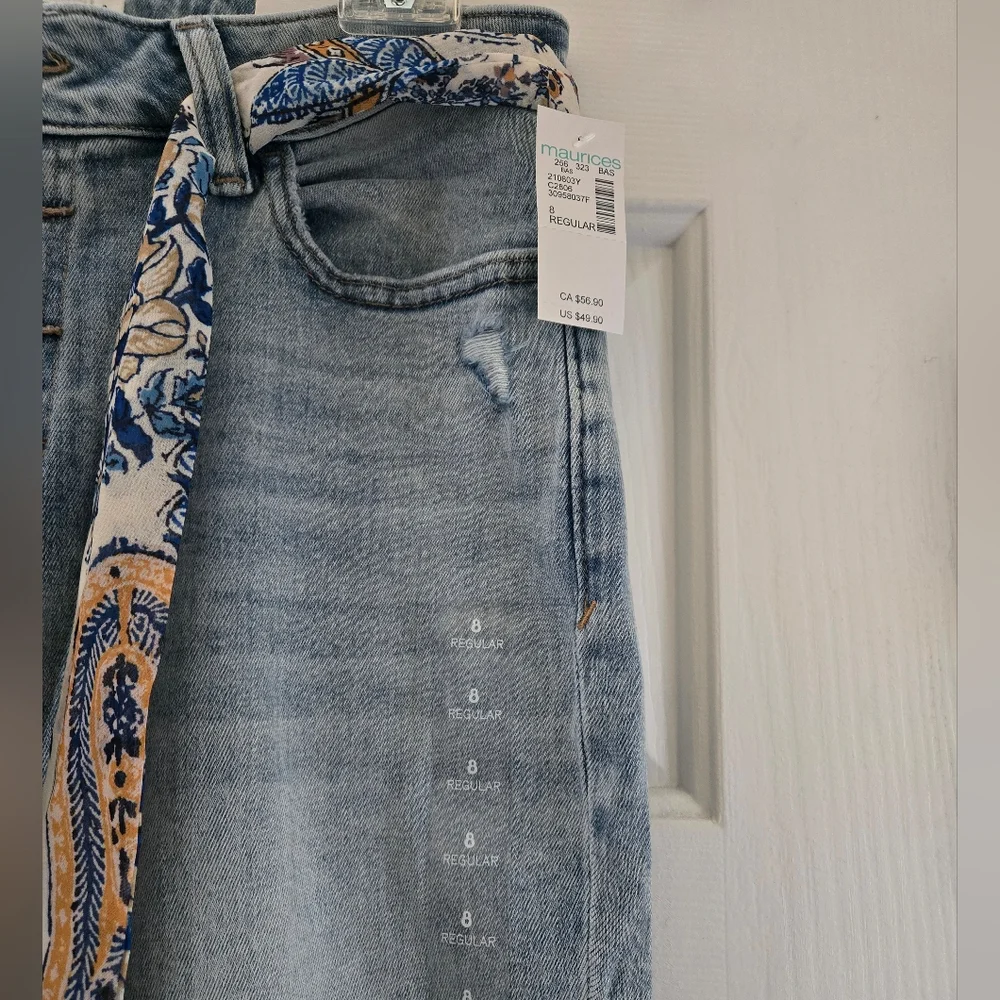 M jeans by Maurices slim straight ankle mid rise jeans - Picture 5 of 8